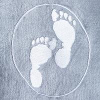 Two Bare Feet Kids Towelling Changing Robe - Grey Extra Image 3 Preview